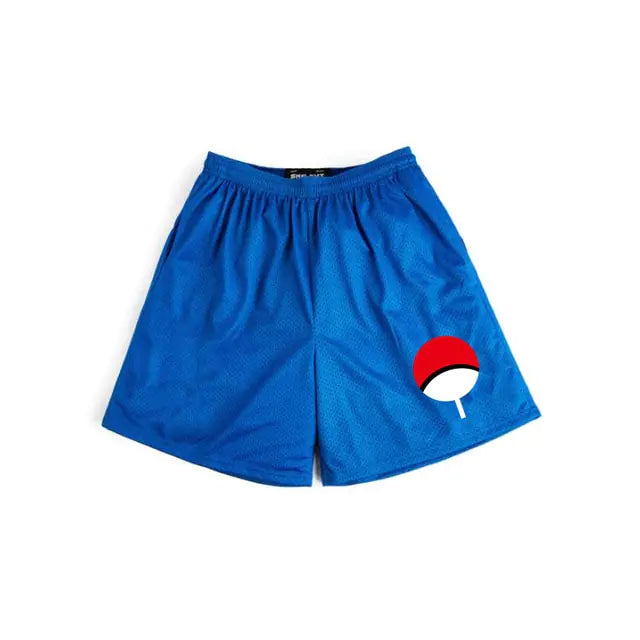 Cartoon Print Gym Shorts Quick Dry Mesh